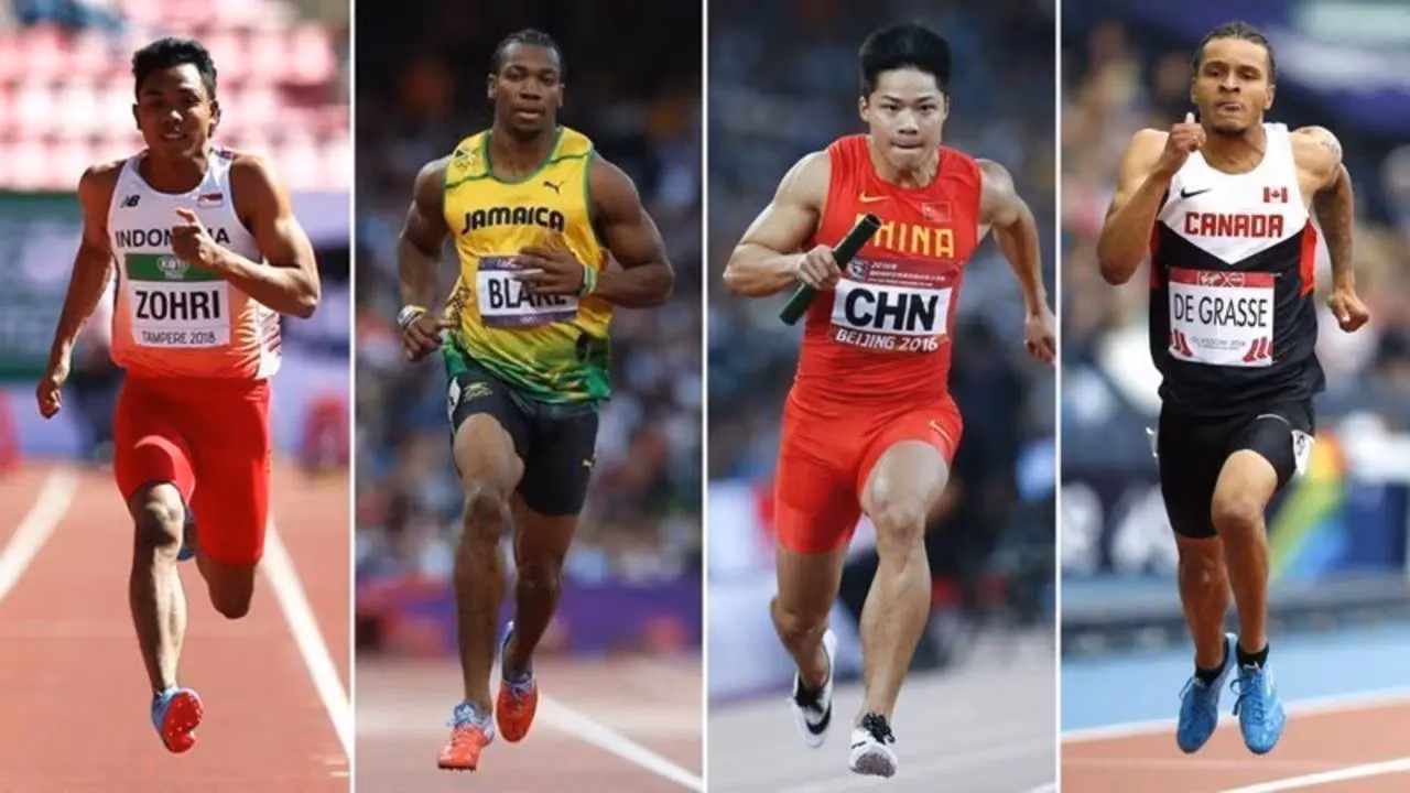 Antara Muhammad Zohri, Yohan Blake, Su Bingtian, dan Andre De Grasse
